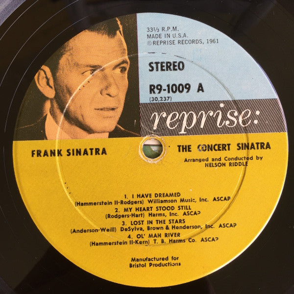 Frank Sinatra : The Concert Sinatra (LP, Album, Gat)