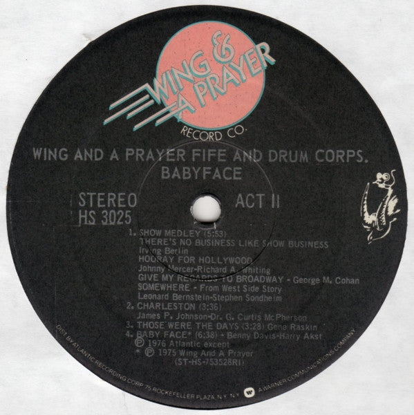 Wing And A Prayer Fife And Drum Corps. : Babyface (LP, Album, RI)