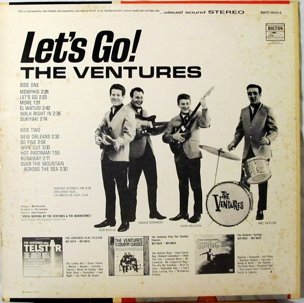 The Ventures : Let's Go (LP, Album, Ter)