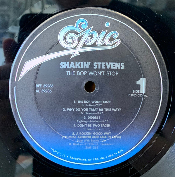 Shakin' Stevens : The Bop Won't Stop (LP)