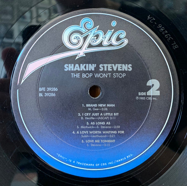 Shakin' Stevens : The Bop Won't Stop (LP)