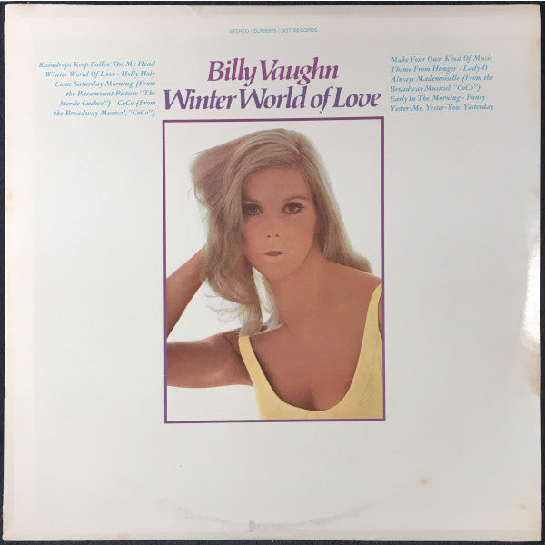 Billy Vaughn : Winter World Of Love (LP, Album, Club, Jac)