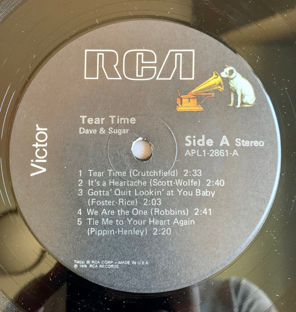 Dave & Sugar* : Tear Time (LP, Album)
