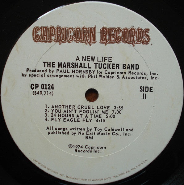 The Marshall Tucker Band : A New Life (LP, Album,  Pi)