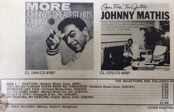 Johnny Mathis : Rapture (LP, Album)