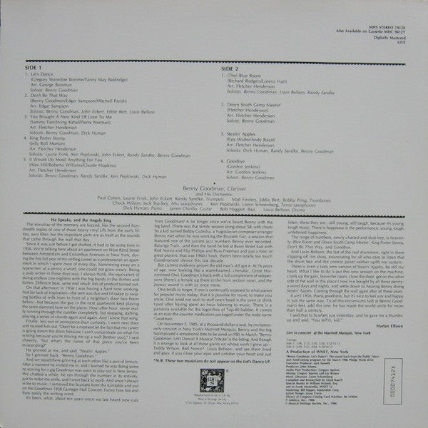 Benny Goodman And His Orchestra : Let's Dance (LP, Album)