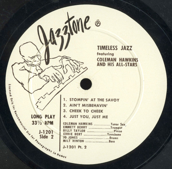 Coleman Hawkins And His All-Stars* : Timeless Jazz (LP, Album)