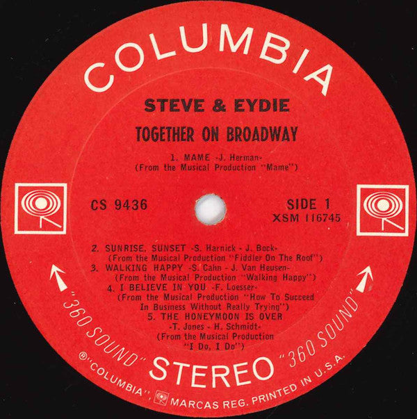 Steve & Eydie : Together On Broadway (LP, Album)