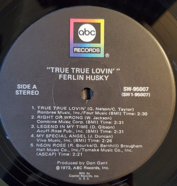 Ferlin Husky : True True Lovin' (LP, Album, Club, Cap)
