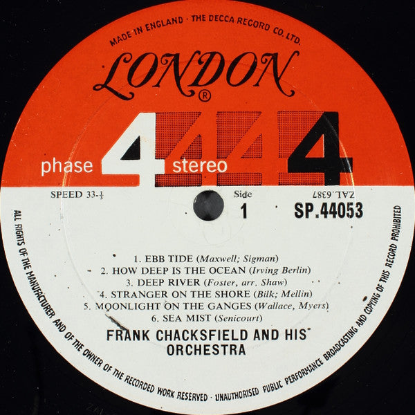 Frank Chacksfield And His Orchestra* : The New Ebb Tide (LP, Album)