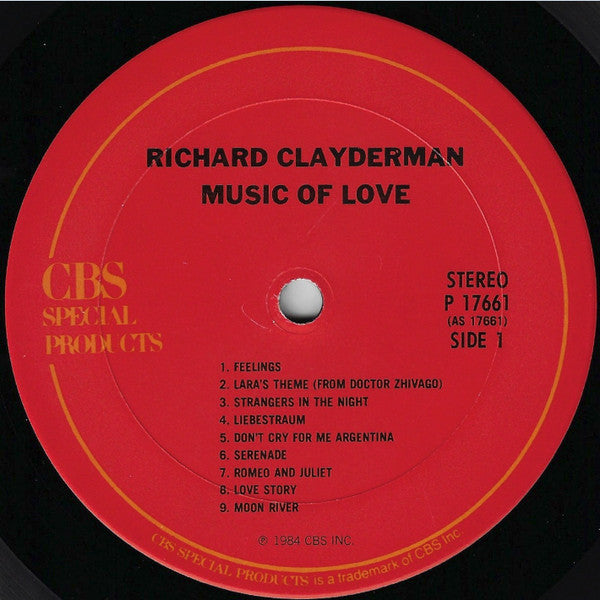 Richard Clayderman : Music Of Love (LP, Comp)