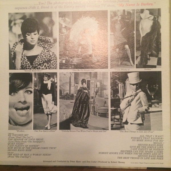 Barbra Streisand : My Name Is Barbra, Two... (LP, Album, RE)