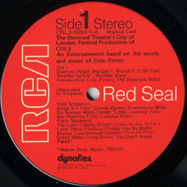 Various : The Mermaid Theatre's Production Of Cole (2xLP, Album, Gat)