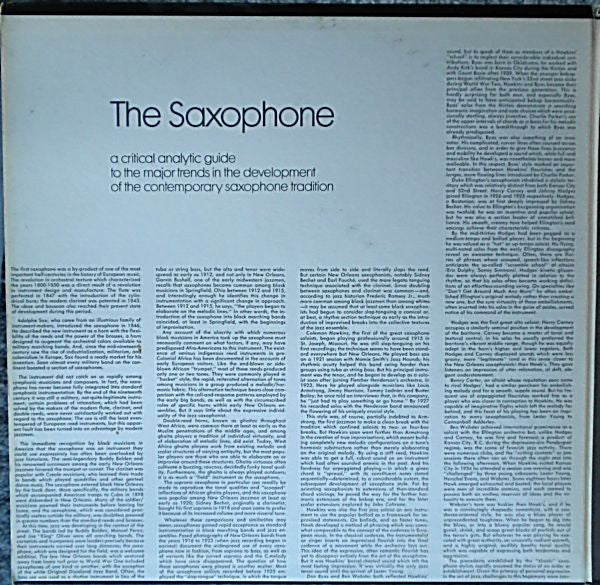 Various : The Saxophone (3xLP, Comp)