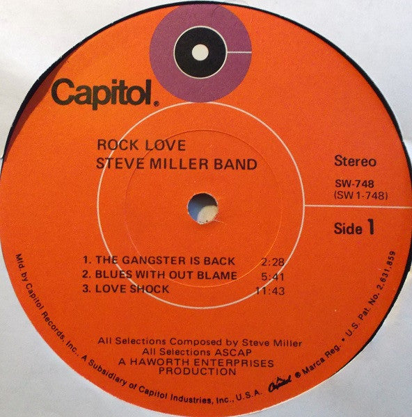 Steve Miller Band : Rock Love (LP, Album, Win)