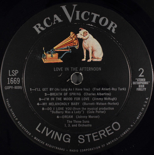 The Three Suns : Love In The Afternoon (LP, Album)