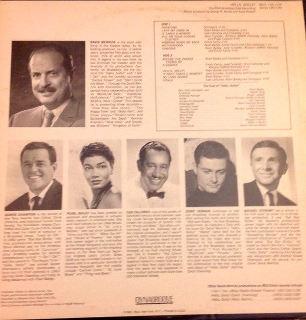 David Merrick (2) Presents Pearl Bailey : Hello, Dolly! - The New Broadway Cast Recording (LP)