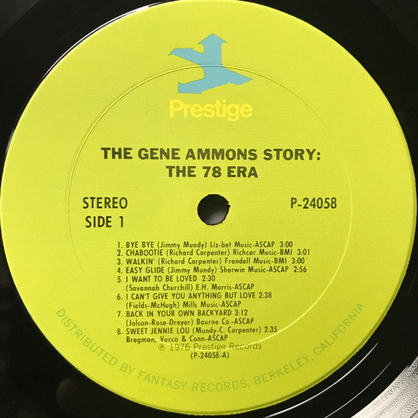 Gene Ammons : The Gene Ammons Story: The 78 Era (2xLP, Comp, RE)