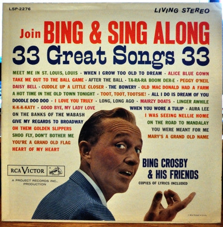 Bing Crosby : Join Bing & Sing Along (LP, Album,  In)