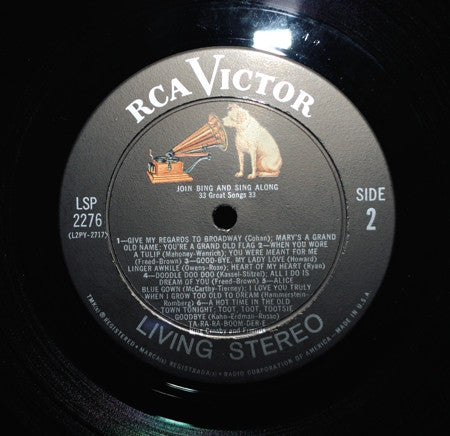 Bing Crosby : Join Bing & Sing Along (LP, Album,  In)