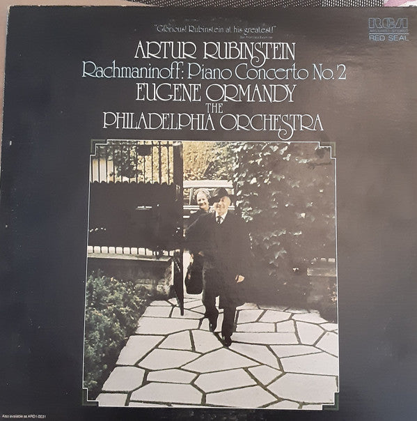 Rachmaninoff* by Artur Rubinstein* and Eugene Ormandy Conducts The Philadelphia Orchestra : Piano Concerto No. 2 (LP)