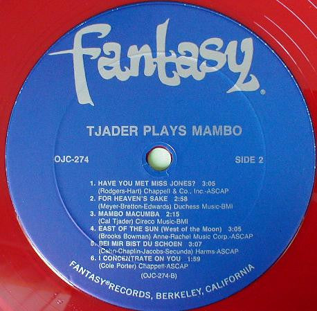 Cal Tjader : Tjader Plays Mambo (LP, Album, RE, RM, Red)