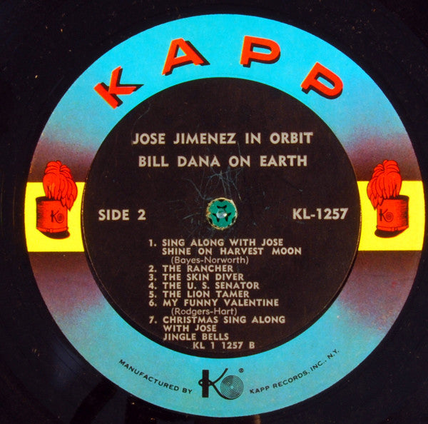 Jose Jimenez (3) : Jose Jimenez In Orbit - Bill Dana On Earth (LP, Mono, All)
