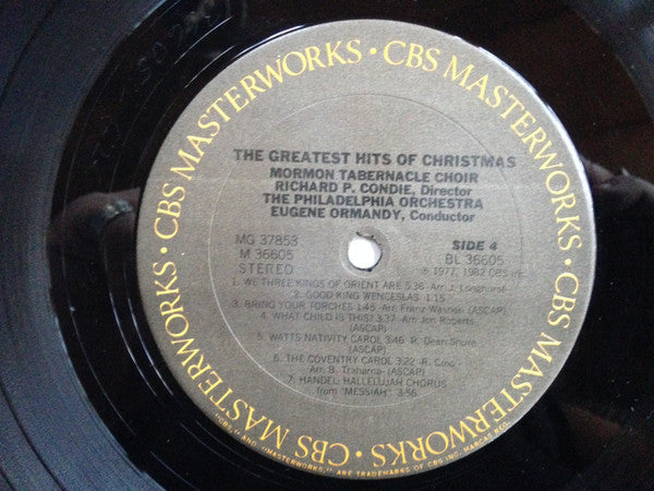 The Mormon Tabernacle Choir* / Leonard Bernstein / Richard P. Condie / Eugene Ormandy / Jerold Ottley : The Greatest Hits Of Christmas (2xLP, Comp)