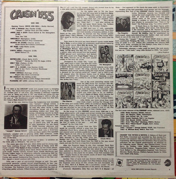 Various : Cruisin' 1955  (LP, Comp, Mixed, RP)