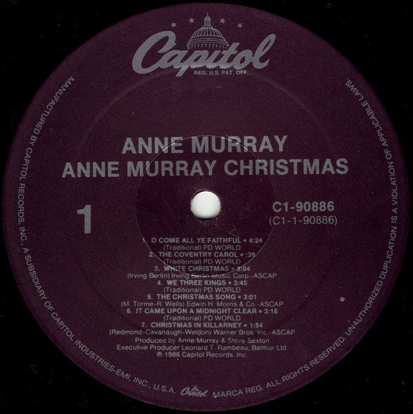 Anne Murray : Christmas (LP, Album)