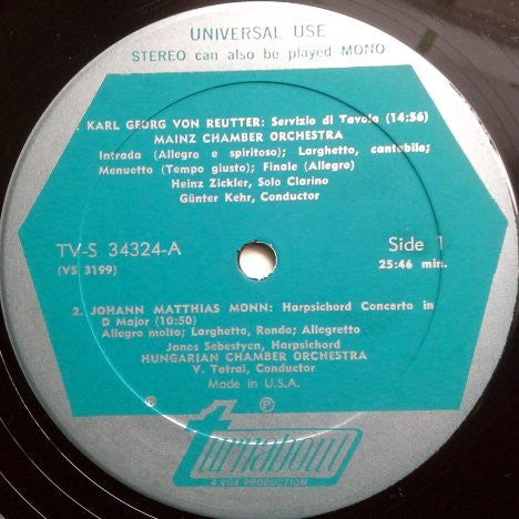 Various : A Gala Dinner Concert At The Court Of Vienna (Late 18th Century) (LP)
