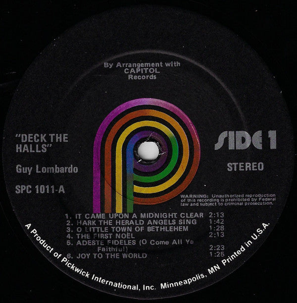 Guy Lombardo : Deck The Halls (LP, Album)