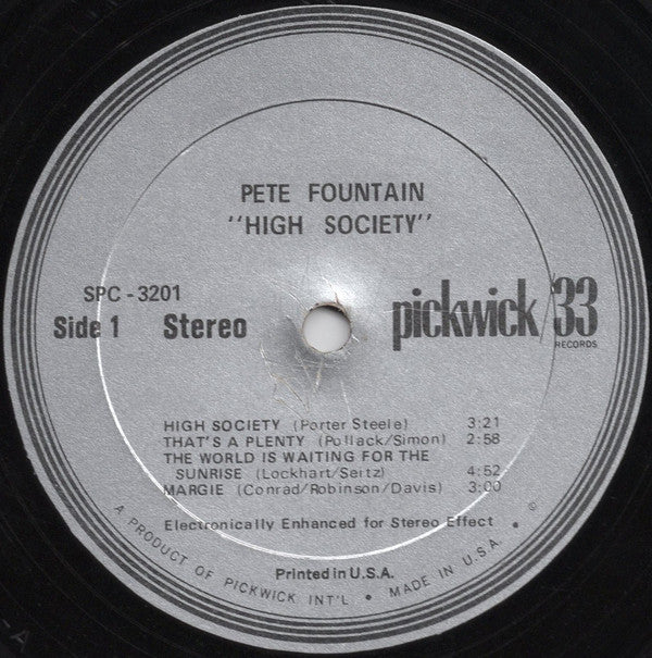 Pete Fountain : High Society (LP)