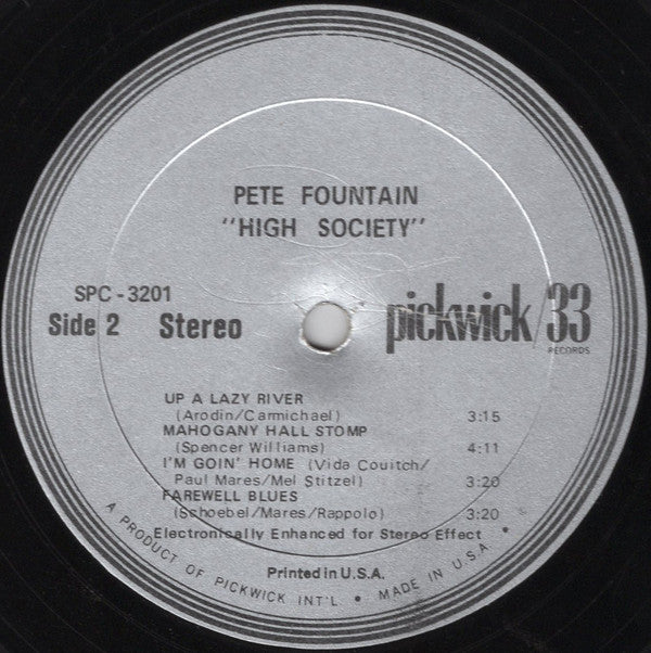 Pete Fountain : High Society (LP)
