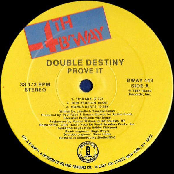Double Destiny : Prove It (12")