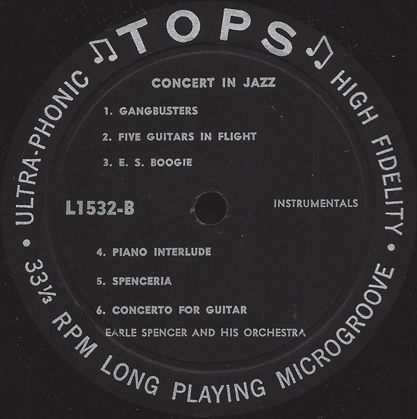Earle Spencer And His Orchestra* : Concert In Jazz (LP)