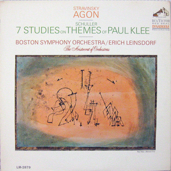 Stravinsky*, Schuller* : Boston Symphony Orchestra, Erich Leinsdorf : Agon - 7 Studies On Themes Of Paul Klee (LP, Album, Mono, Dyn)