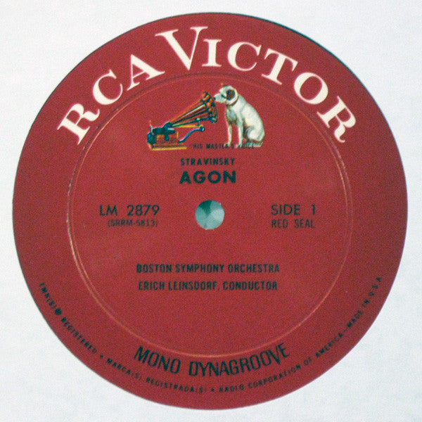 Stravinsky*, Schuller* : Boston Symphony Orchestra, Erich Leinsdorf : Agon - 7 Studies On Themes Of Paul Klee (LP, Album, Mono, Dyn)