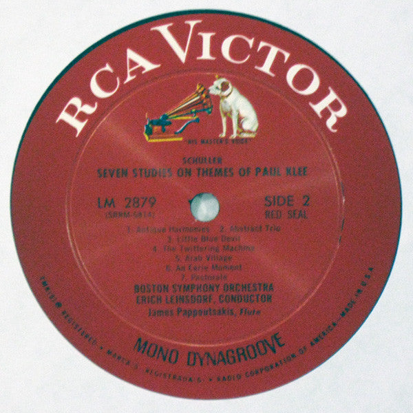 Stravinsky*, Schuller* : Boston Symphony Orchestra, Erich Leinsdorf : Agon - 7 Studies On Themes Of Paul Klee (LP, Album, Mono, Dyn)