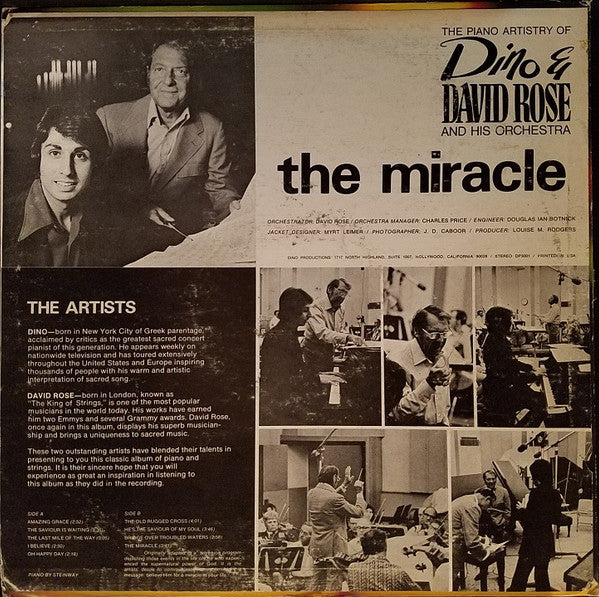 Dino* & David Rose And His Orchestra* : The Miracle (LP)