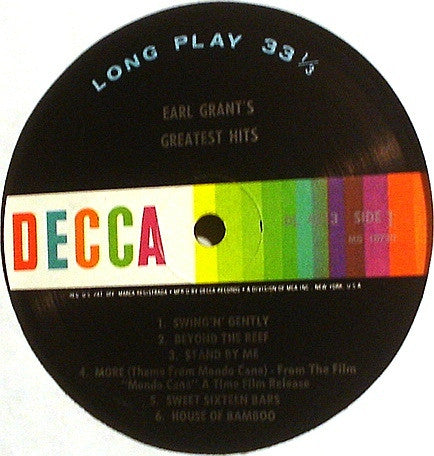 Earl Grant : Earl Grant's Greatest Hits (LP, Comp, Mono)