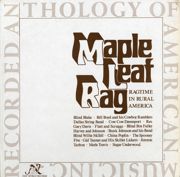 Various : Maple Leaf Rag: Ragtime In Rural America (LP, Comp, Mono)