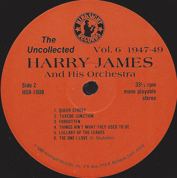 Harry James And His Orchestra : The Uncollected Harry James, Vol. 6, 1947-1949 (LP)