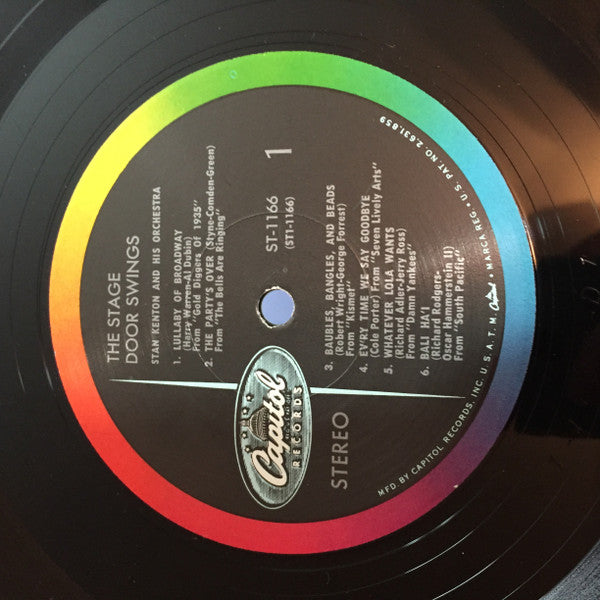 Stan Kenton And His Orchestra : The Stage Door Swings (LP, Album)