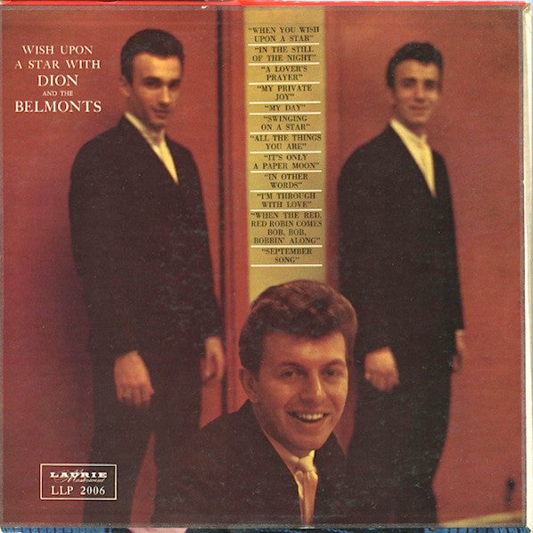 Dion & The Belmonts : Wish Upon A Star With Dion & The Belmonts (LP, Album, Mono, Roc)