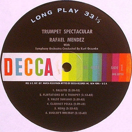 Rafael Mendez : Trumpet Spectacular (LP, Album, Mono)