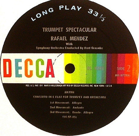 Rafael Mendez : Trumpet Spectacular (LP, Album, Mono)