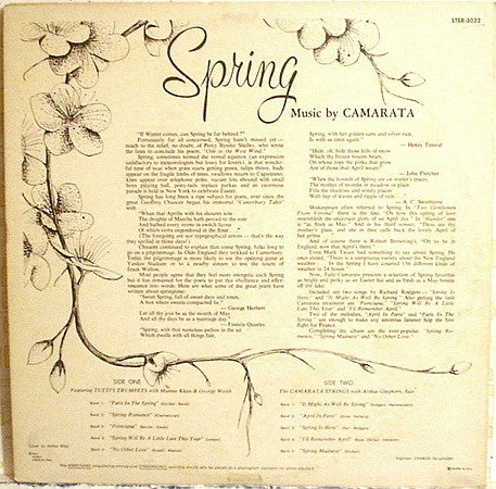 Tutti Camarata : Spring (LP, Album)