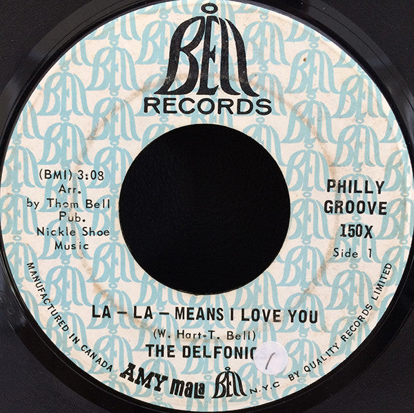 The Delfonics : La-La-Means I Love You / Can't Get Over Losing You (7", Single)