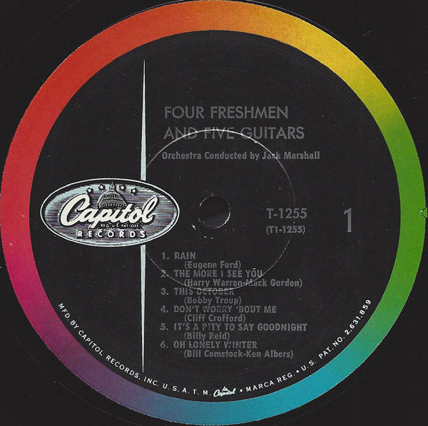 The Four Freshmen : The Four Freshmen And Five Guitars (LP, Album, Mono)